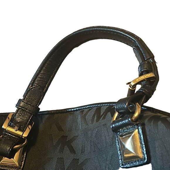 Michael Kors Calista LG Satchel‎ Bag Signature Black - Picture 7 of 15